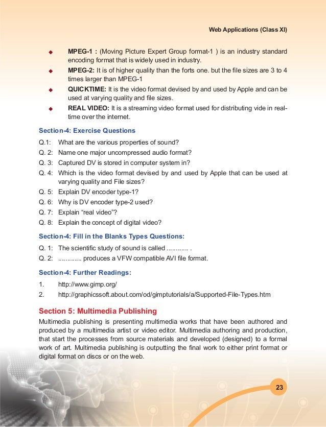 Cbse Multimedia And Web Technology Book